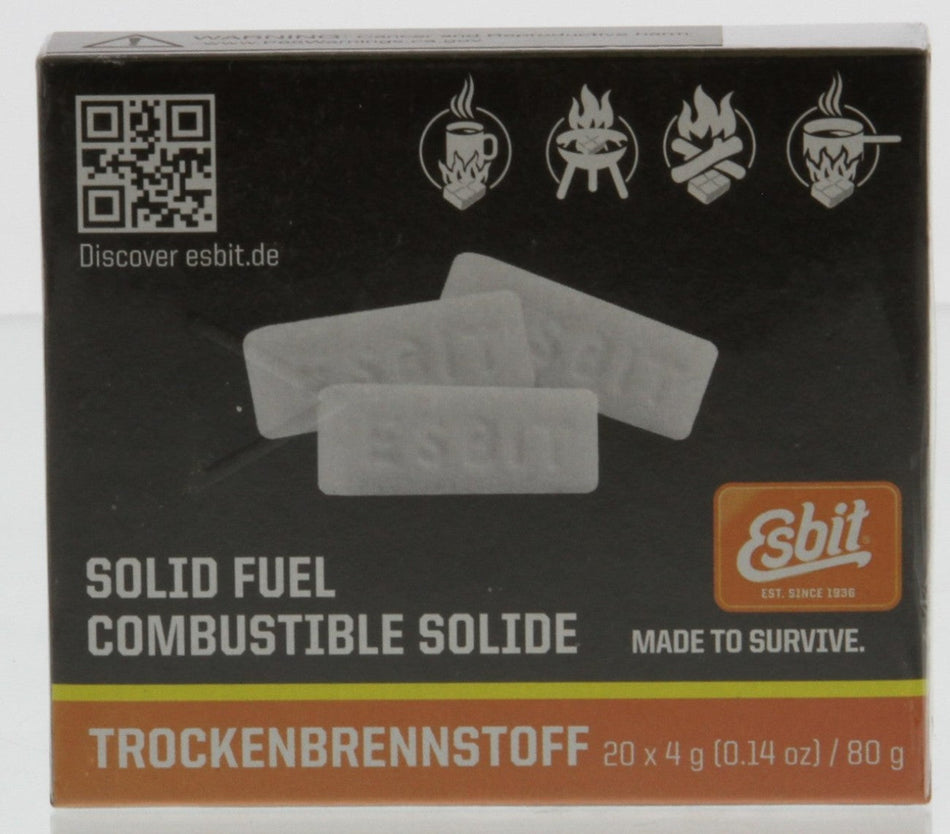 Esbit 1-Pack One Box of Esbit Fuel (4 grams ea. tablet)
