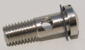 Jensen 004 Hollow Steam Screw, machined brass / nickel