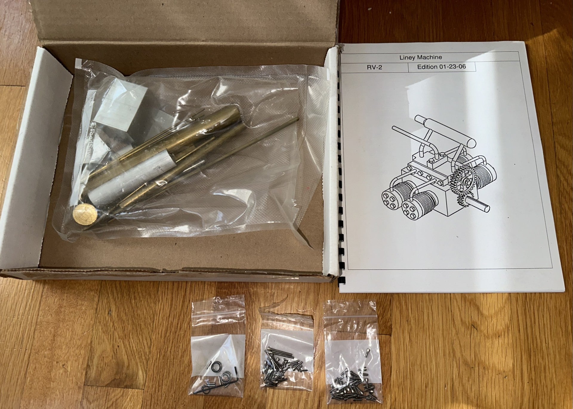 MiniSteam RV-2 Machinist Drawings - Downloadable No Shipping Charges!