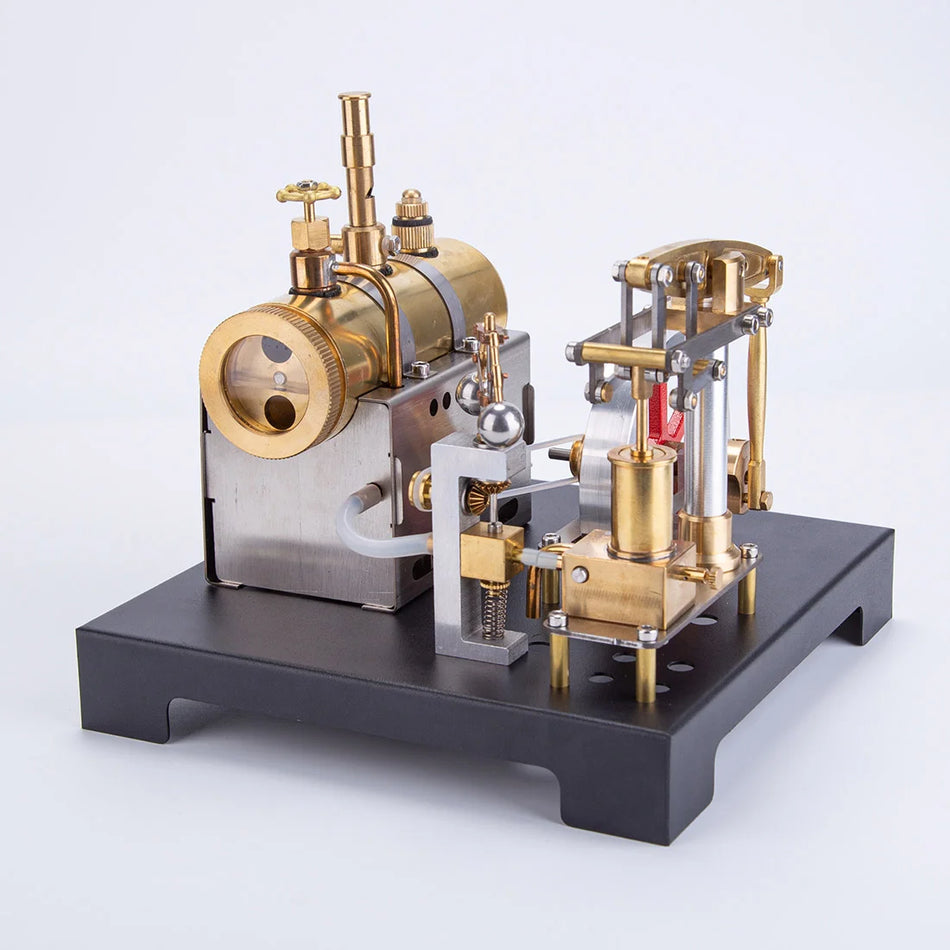 Retrol SE-01-Kit Full Metal Stationary Beam Steam Engine Model and Horizontal Boiler Kit