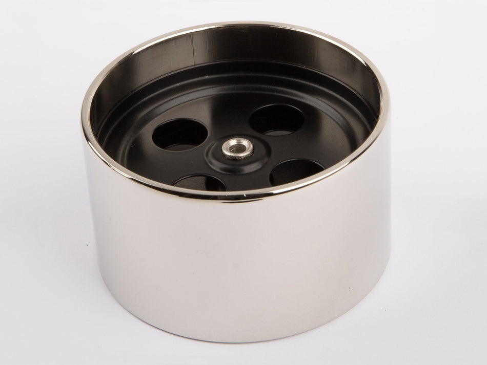 Wilesco 01400 Wheel, front, 70 mm diameter, black/nickel for Wilesco D 368, 398