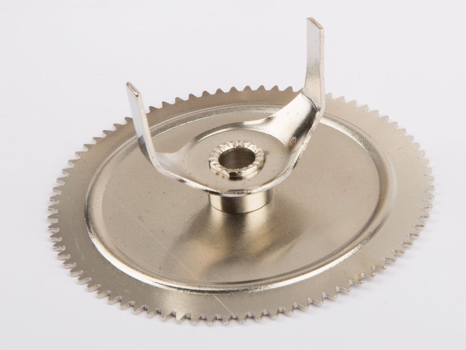 Wilesco 01464 Cog wheel and engaging piece, nickel for Wilesco D 365, 395, 405, 495, 368, 398