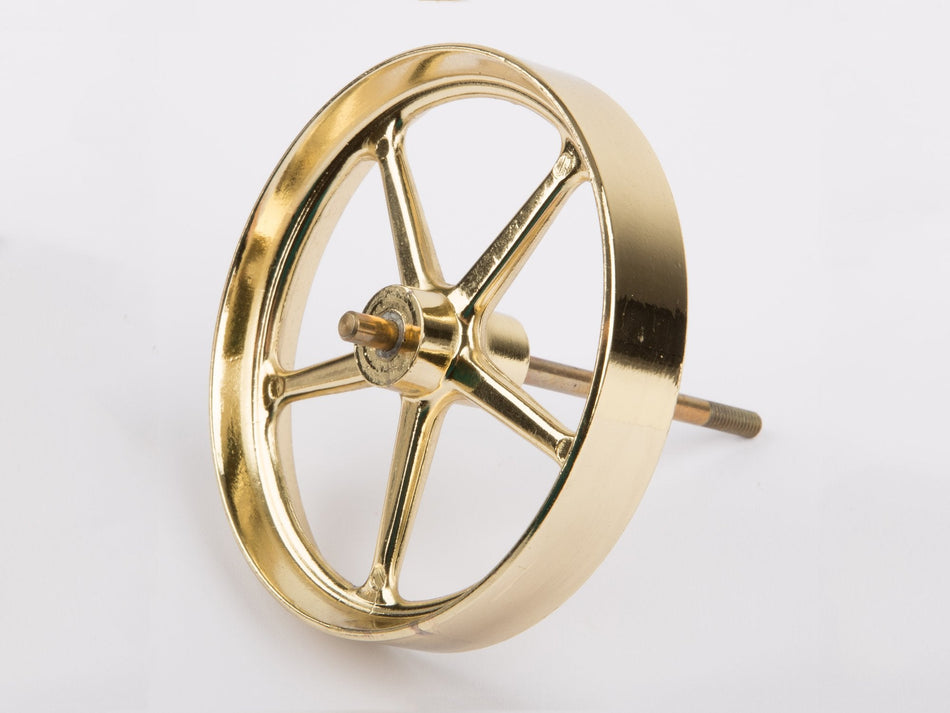Wilesco 01689 Flywheel, with axle 77 mm long for Wilesco D 430